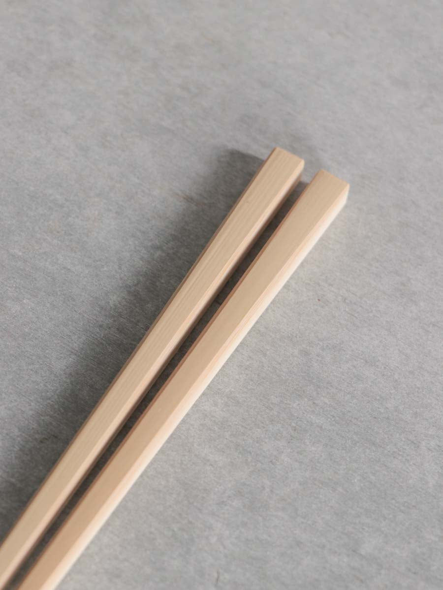 京・嵯峨四角箸 白竹24cm