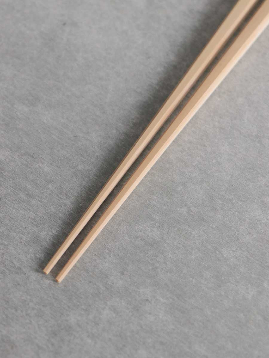 京・嵯峨四角箸 白竹24cm