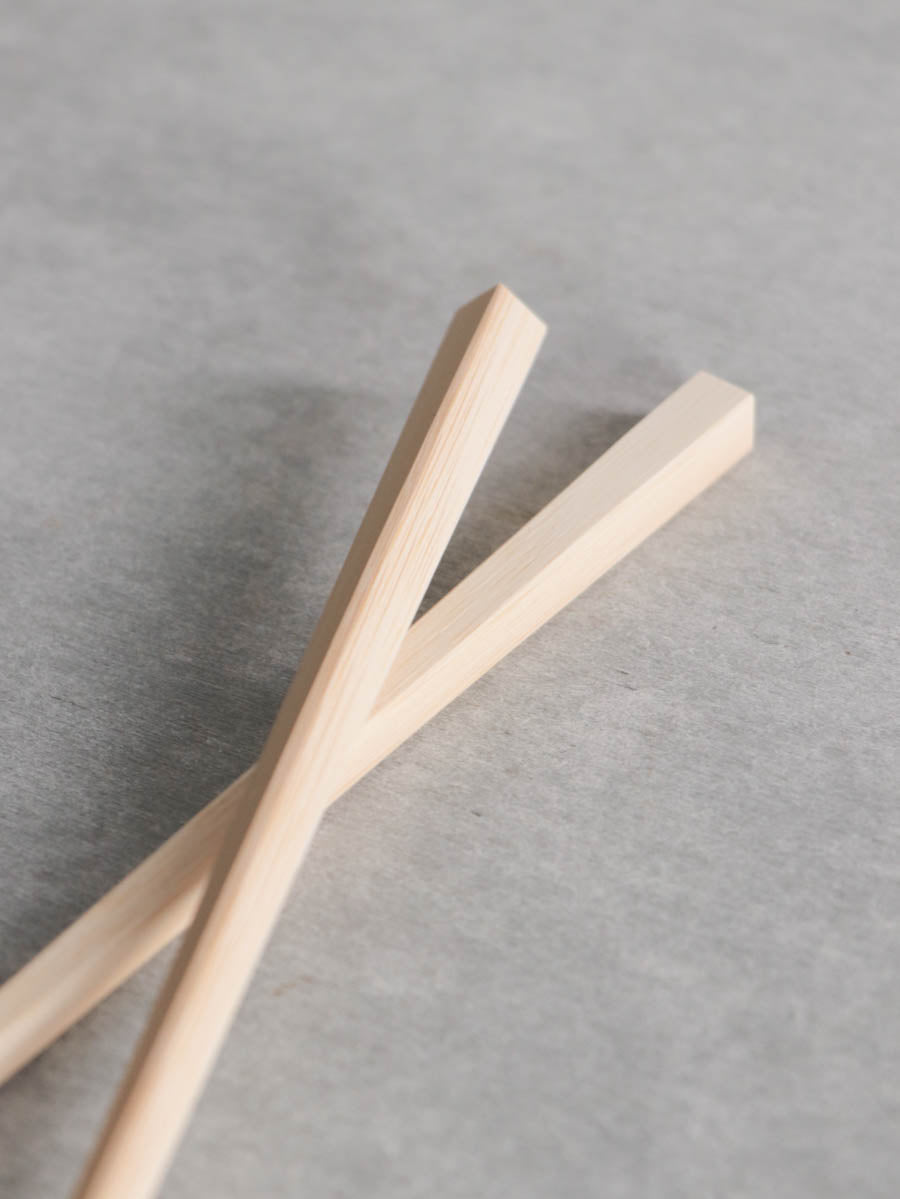 京・嵯峨四角箸 白竹24cm