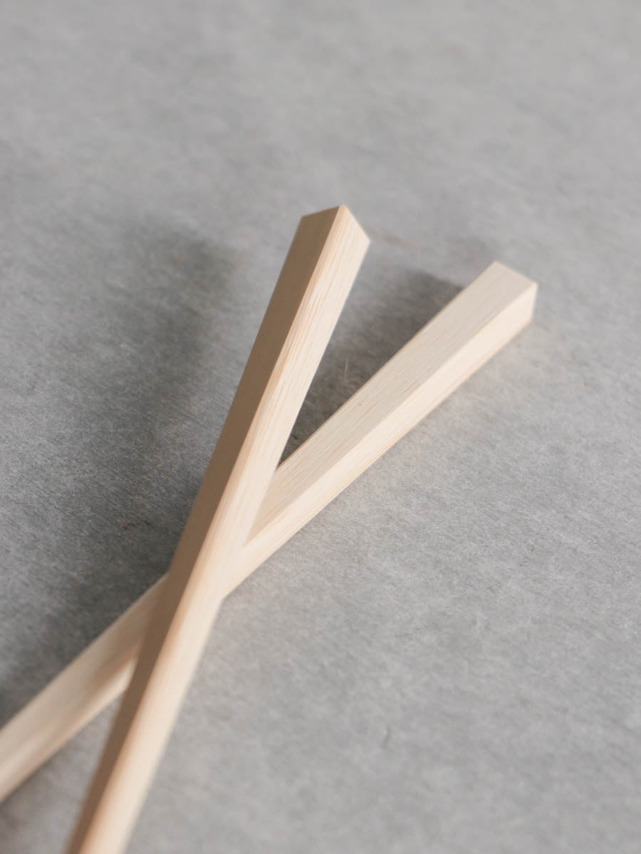 京・嵯峨四角箸 白竹22.5cm