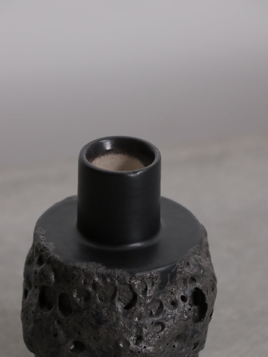 Otto Keramik Black Glaze Flower Vase