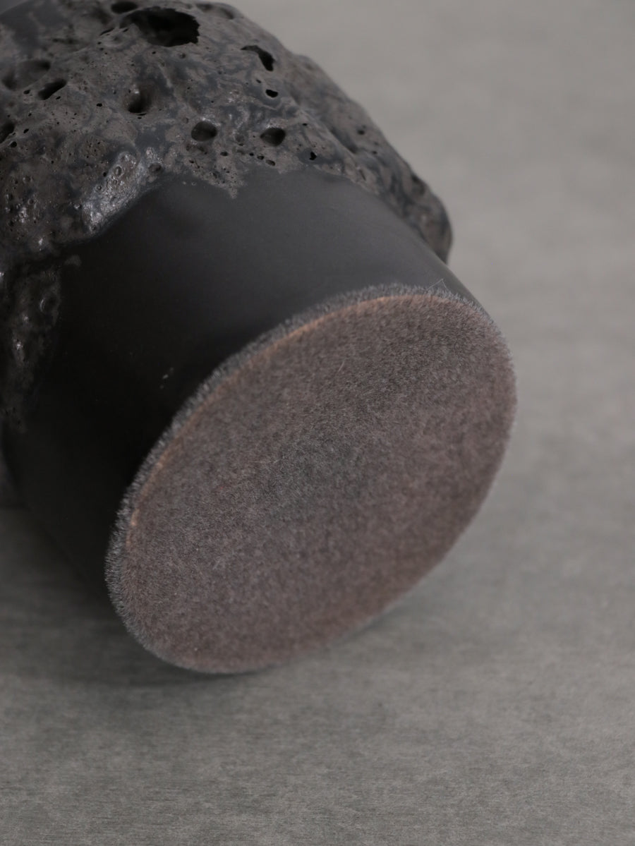 Otto Keramik Black Glaze Flower Vase