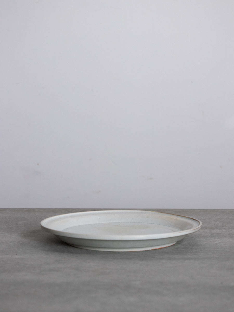 白磁段縁皿(ツヤ)