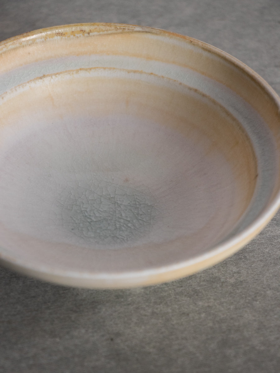 白磁縁丸小鉢(黄)