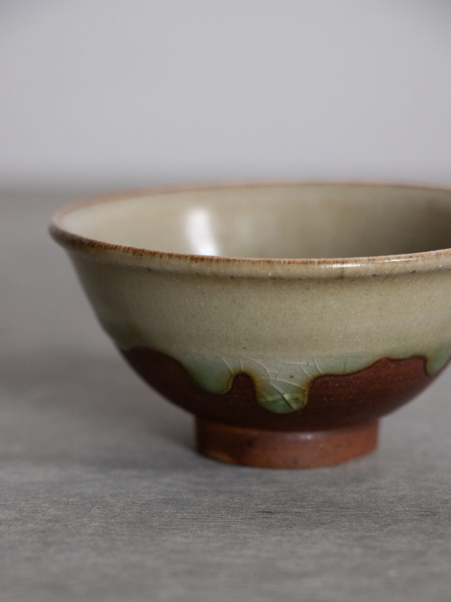 可児土灰釉豆碗