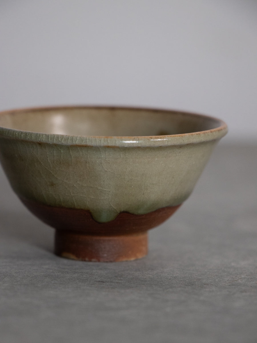 可児土灰釉豆碗