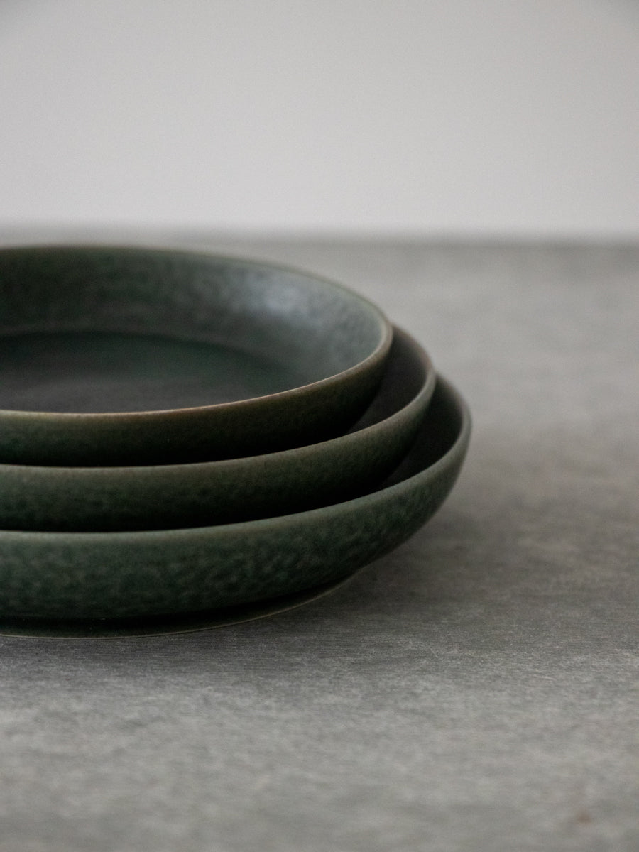 ReIRABO Round plate winter night gray S