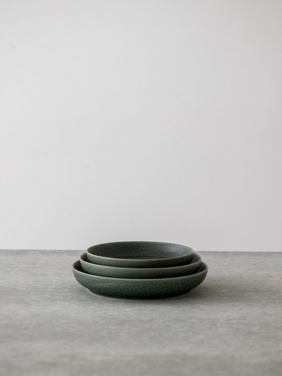 ReIRABO Round plate winter night gray S