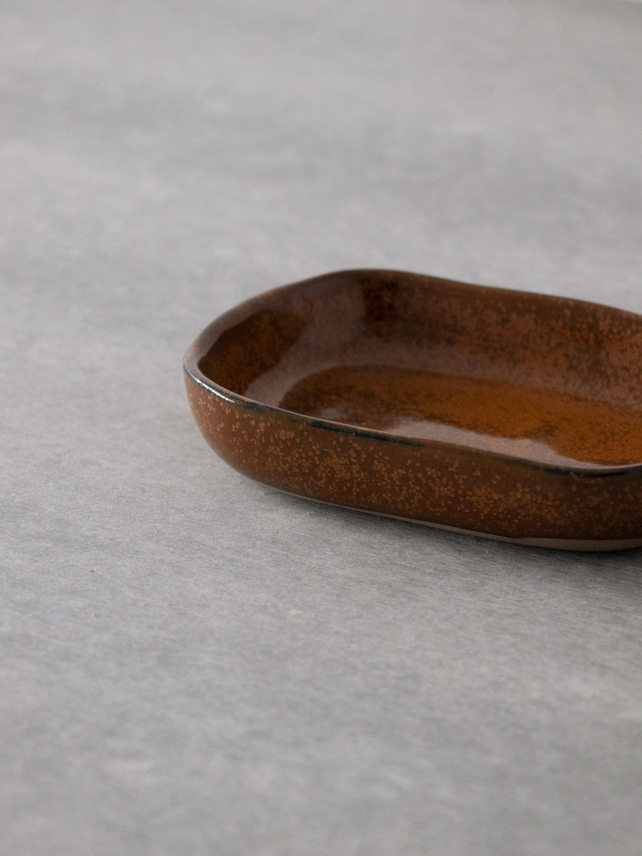 DEEP PLATE MERCI N°7 / BROWN