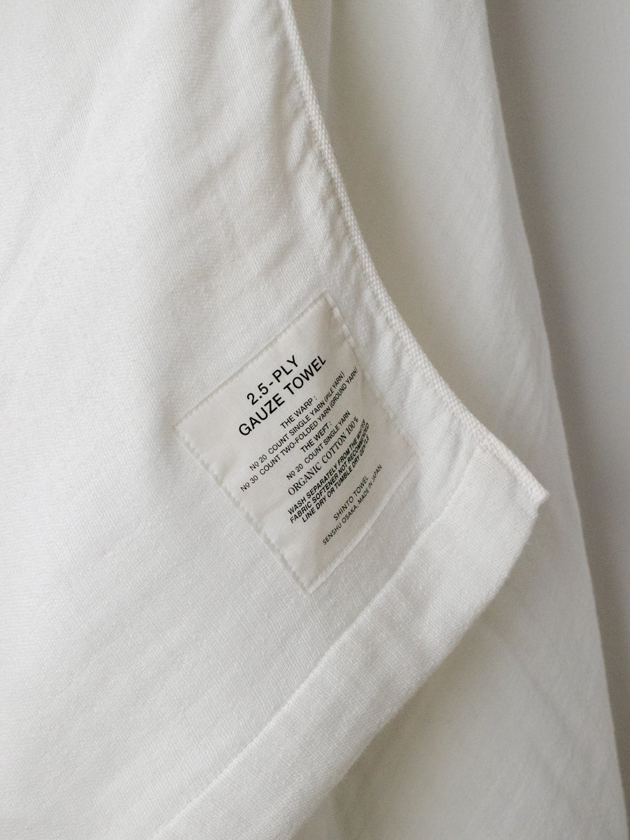 2.5-PLY GAUZE TOWEL / L / オーガニック