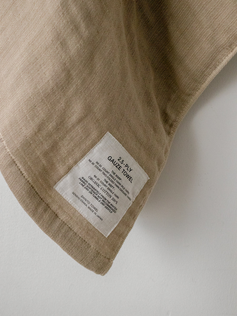 2.5-PLY GAUZE TOWEL / M / オーガニック