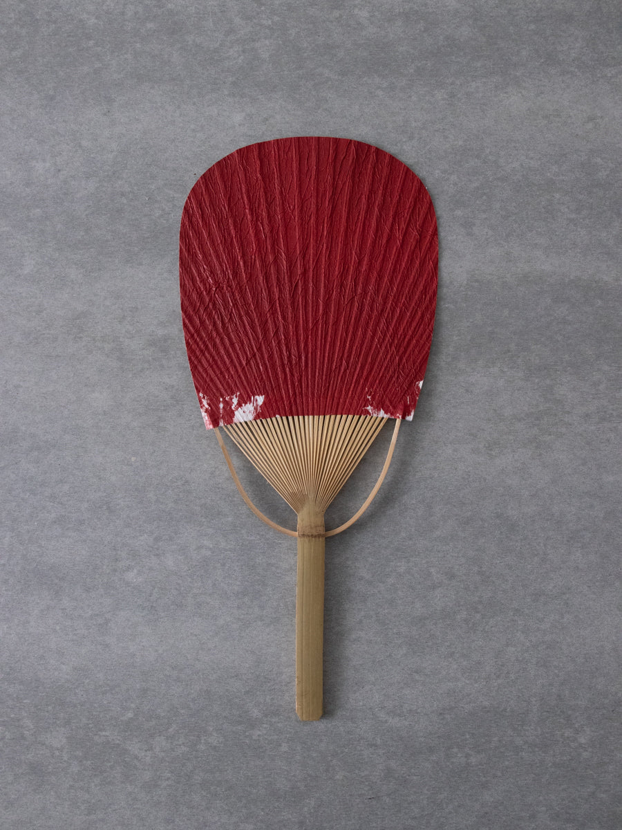 うるしのうちわ 朱