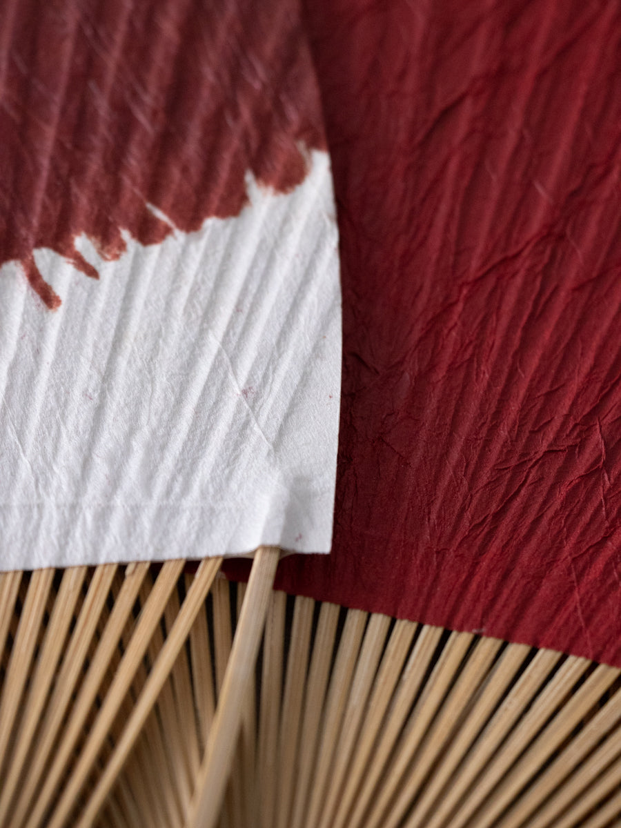 うるしのうちわ 朱