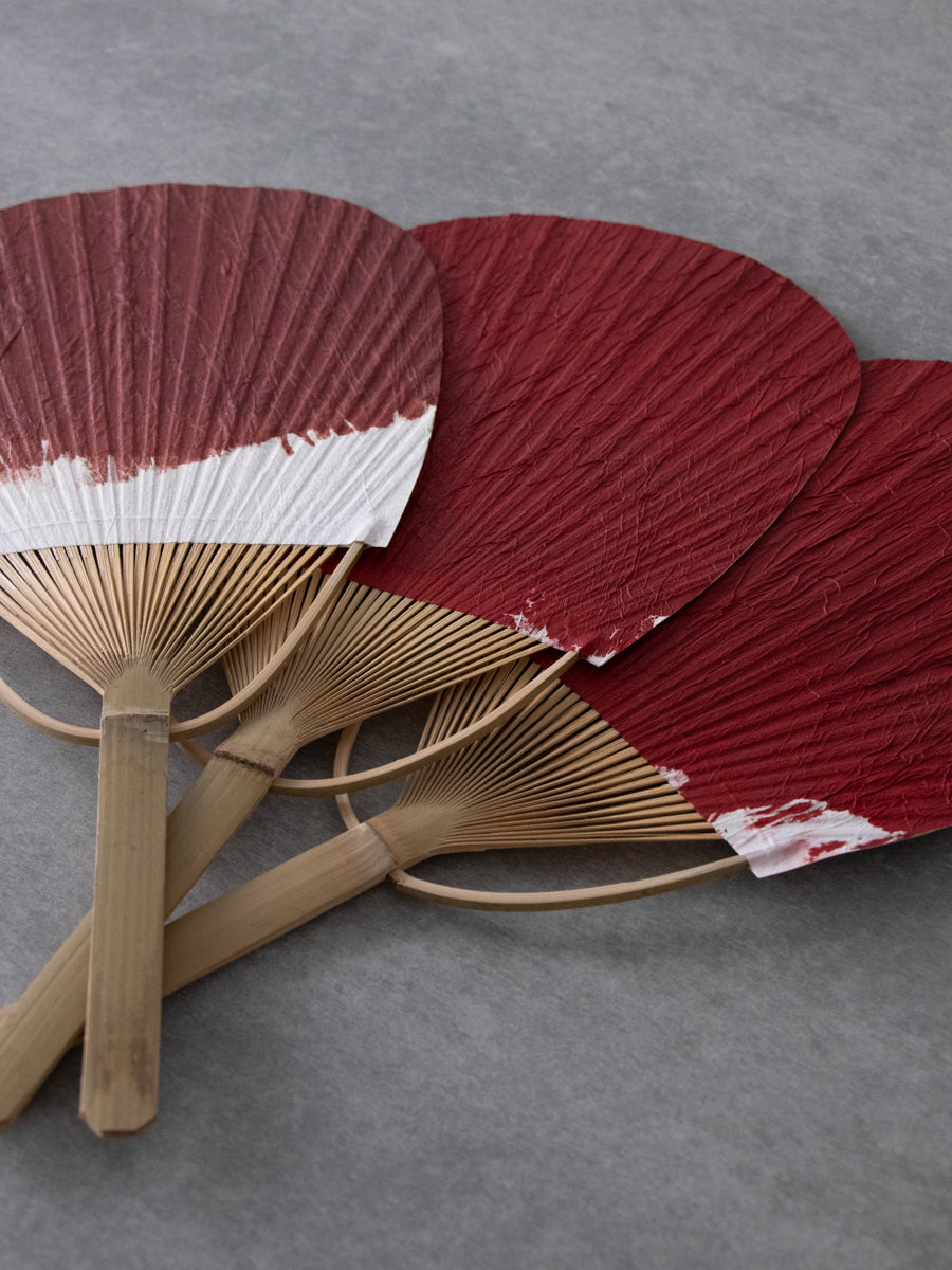 うるしのうちわ 朱