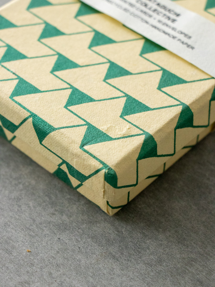 CARD SET / Jaipur green