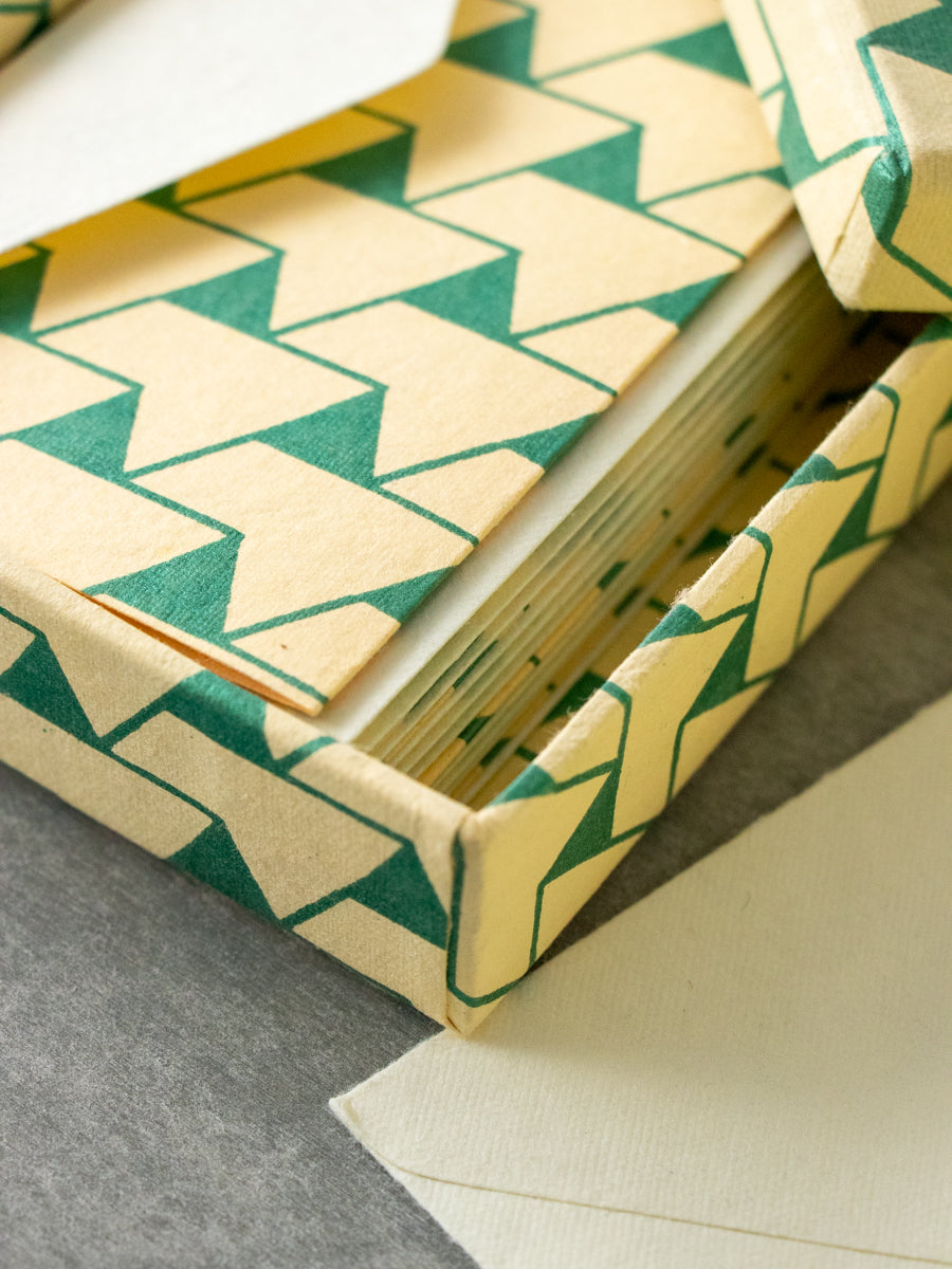 CARD SET / Jaipur green