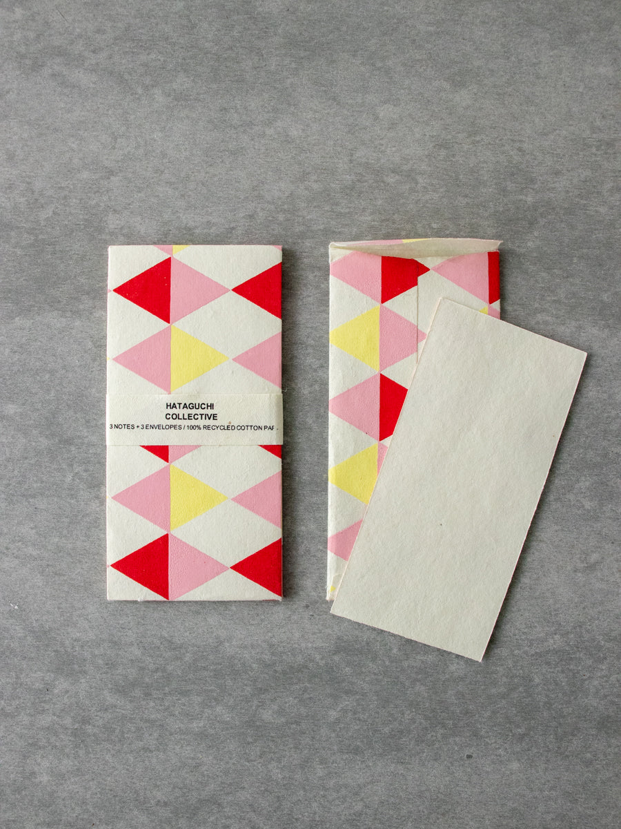 Large Envelope Set / Pierrot red mix