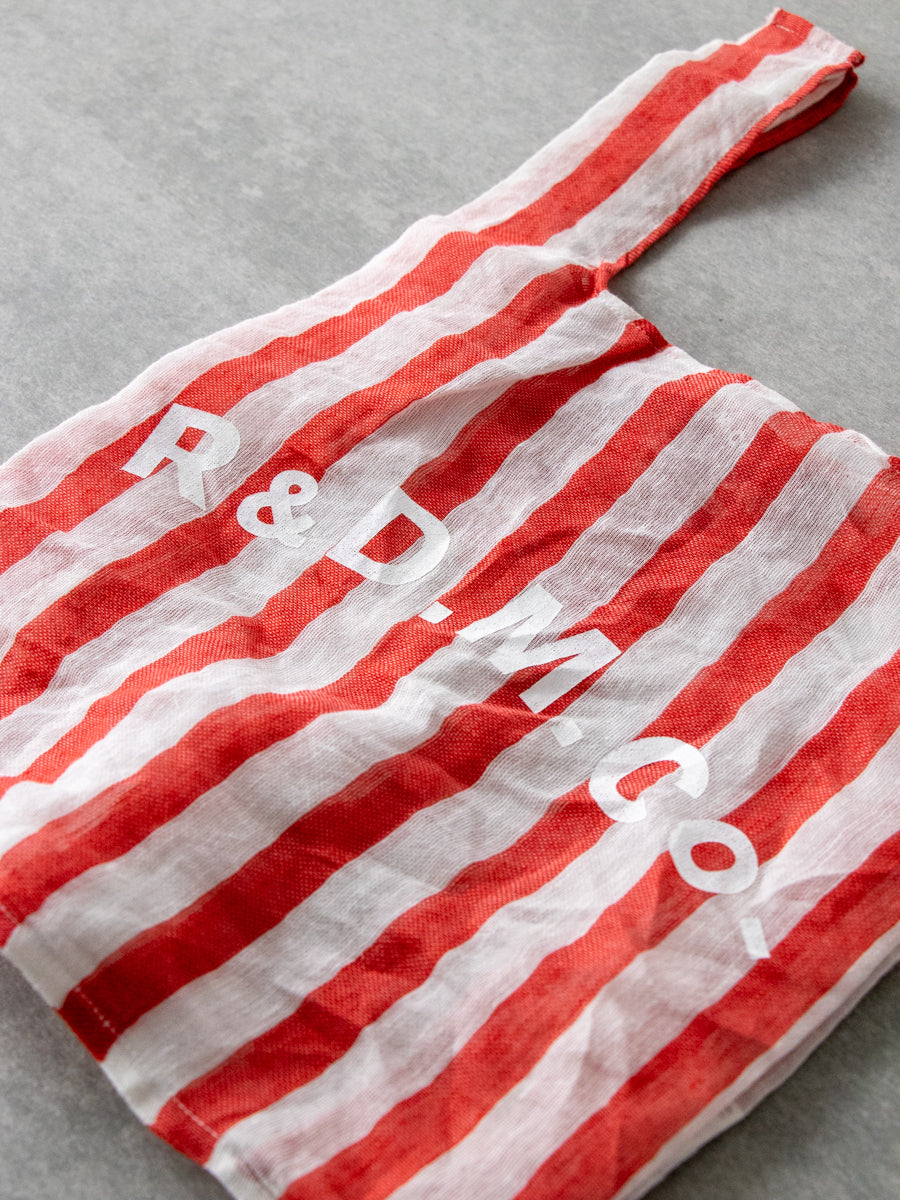 STEEL LINEN SHOPPING BAG A:Red