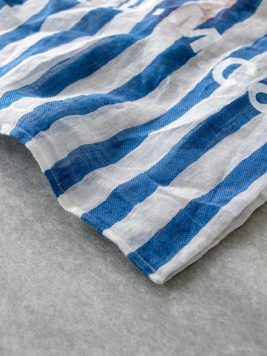 STEEL LINEN SHOPPING BAG C:Blue