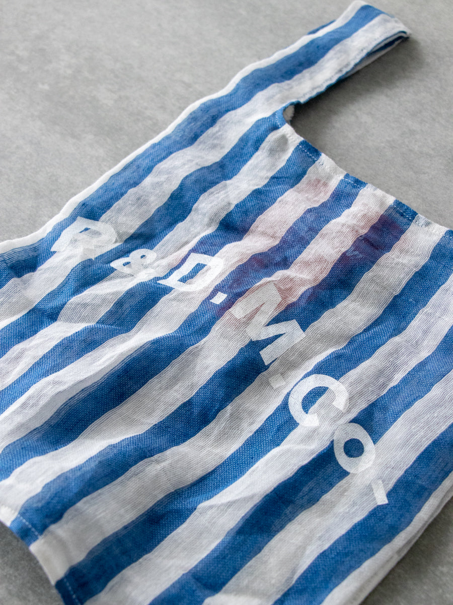 STEEL LINEN SHOPPING BAG C:Blue