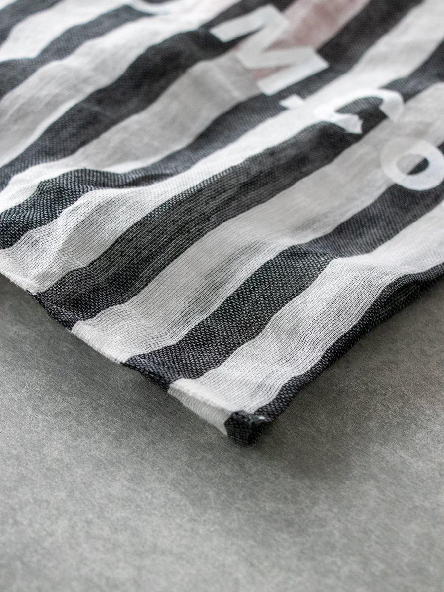 STEEL LINEN SHOPPING BAG D:Black