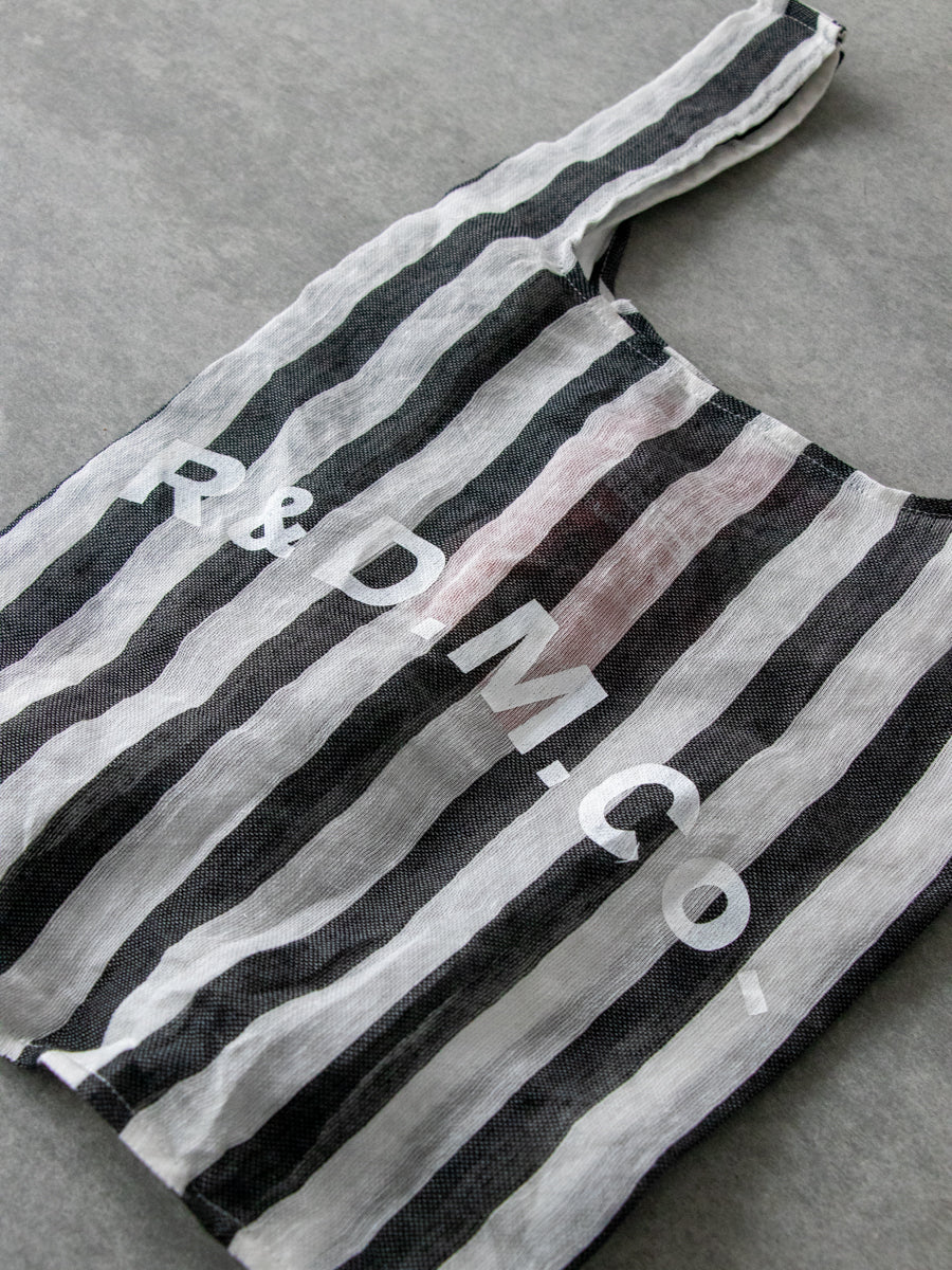 STEEL LINEN SHOPPING BAG D:Black