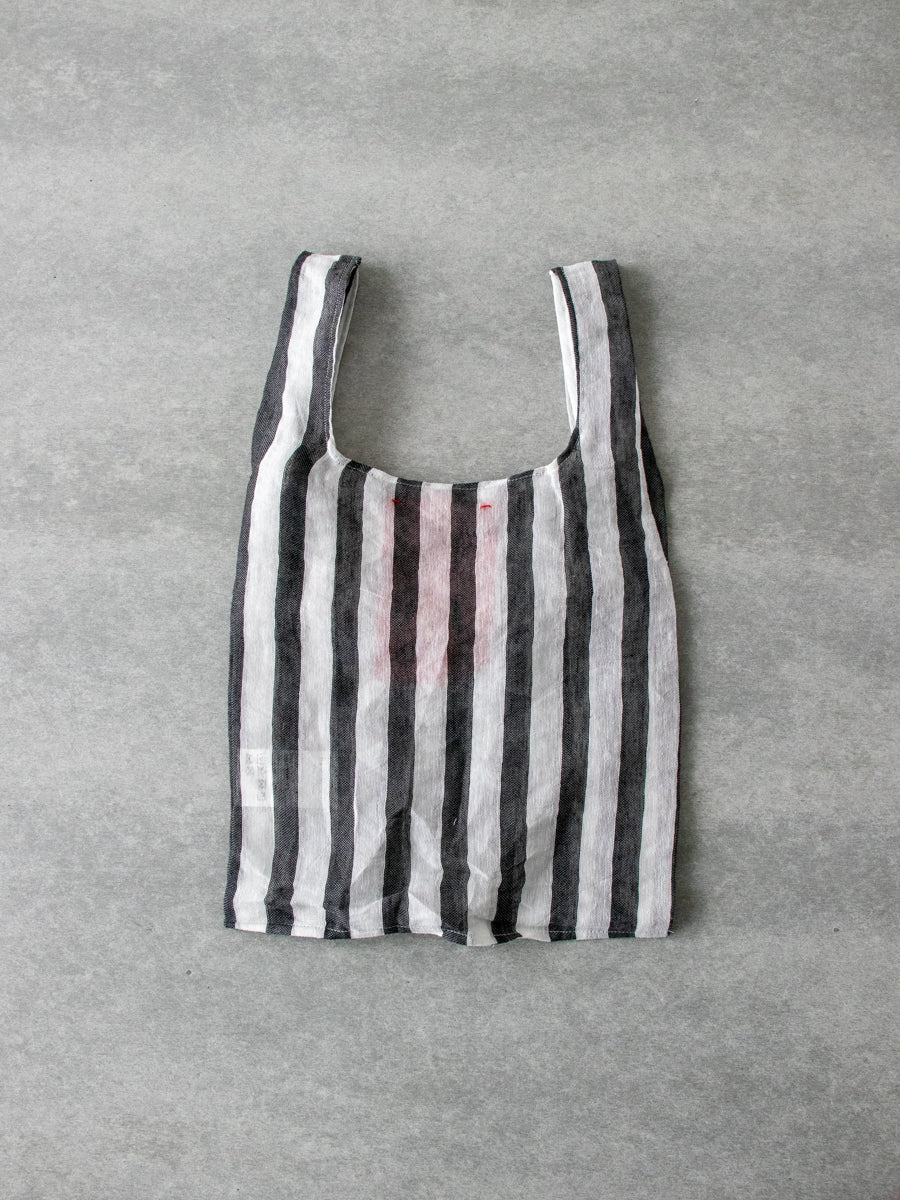STEEL LINEN SHOPPING BAG D:Black