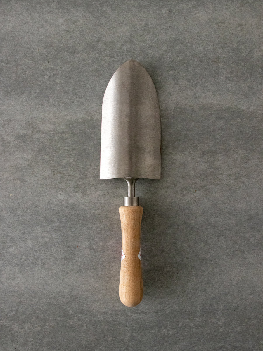 Transplanting Trowel Half Round ash