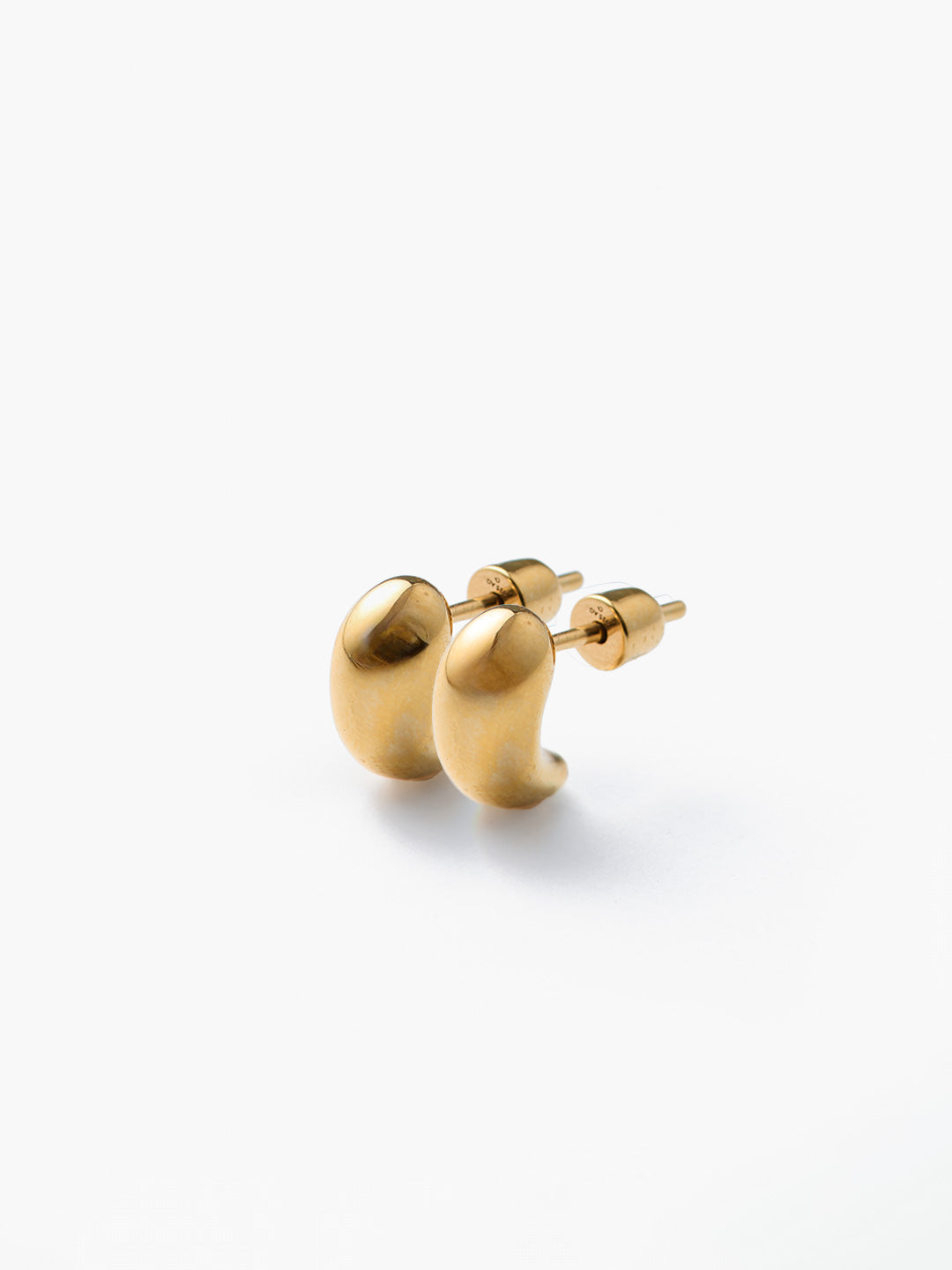 Sagene Stud Goldplated Silver - PAIR