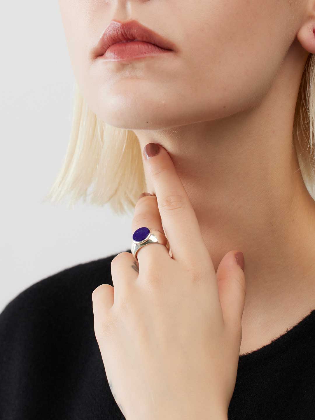 Small Crete Ring, Lapis [3]