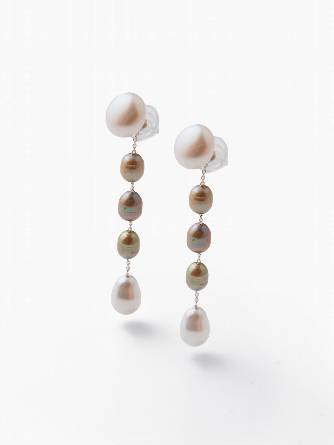 Small Passante Earrings, Pistachio