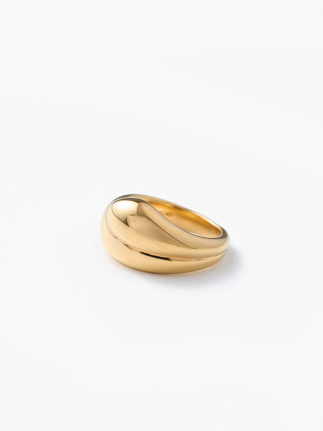 Tryvann Trail Ring Goldplated Silver #12