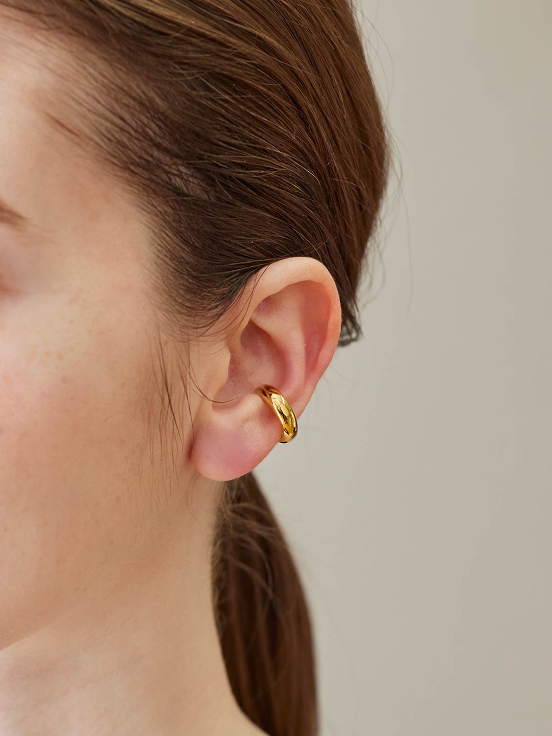 Omotesando Chunk Ear Cuff Gold
