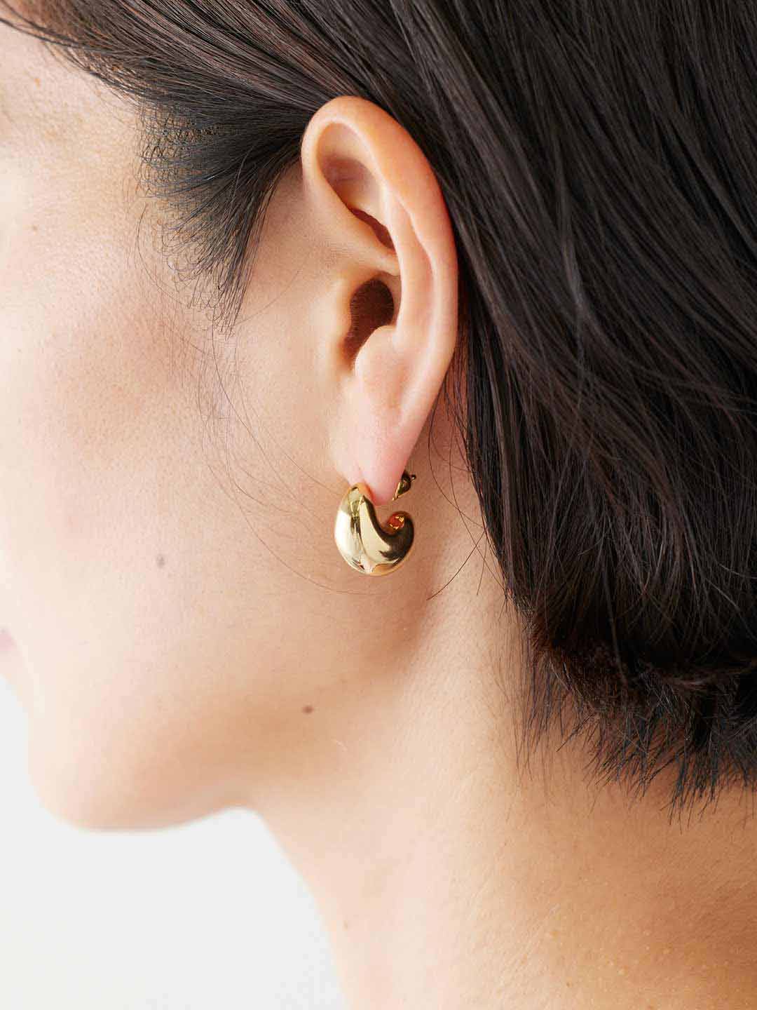 Tryvann Pillow Earring Goldplated Silver