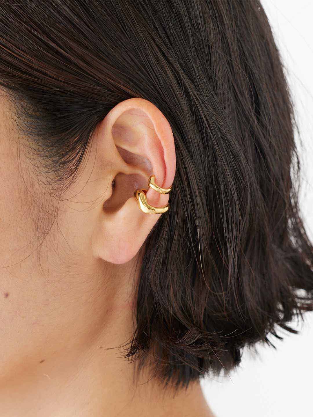 Sagene Ear Cuff Goldplated Silver