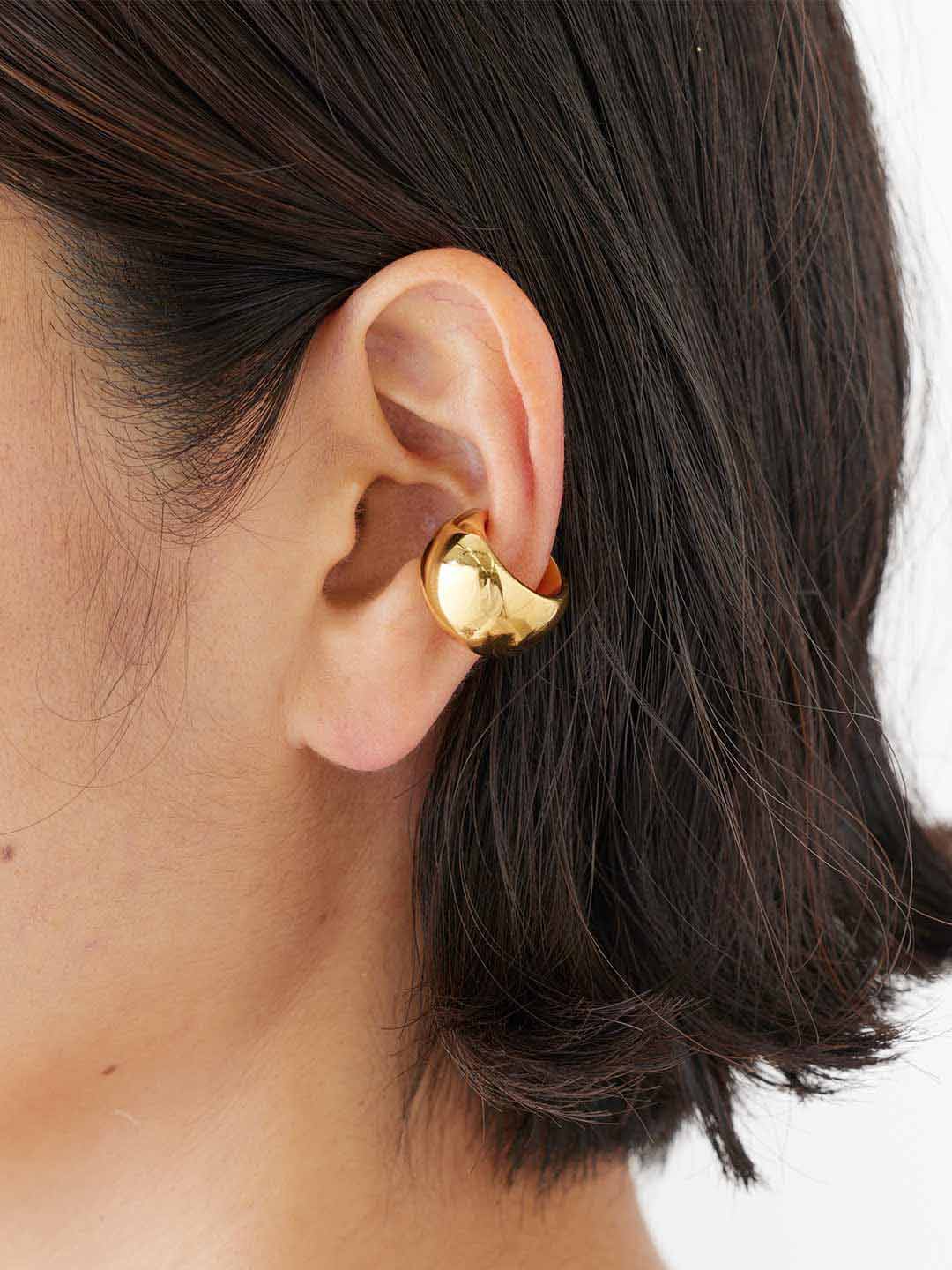 Tryvann Ear Cuff Goldplated Silver