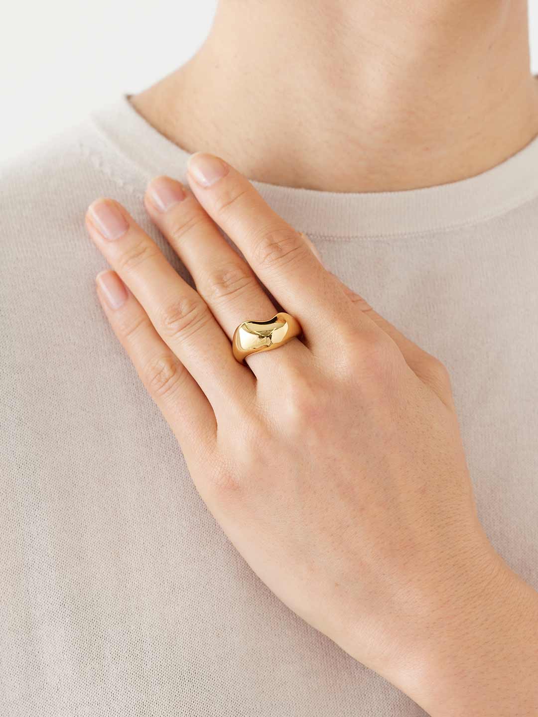 Tryvann Ring Goldplated Silver