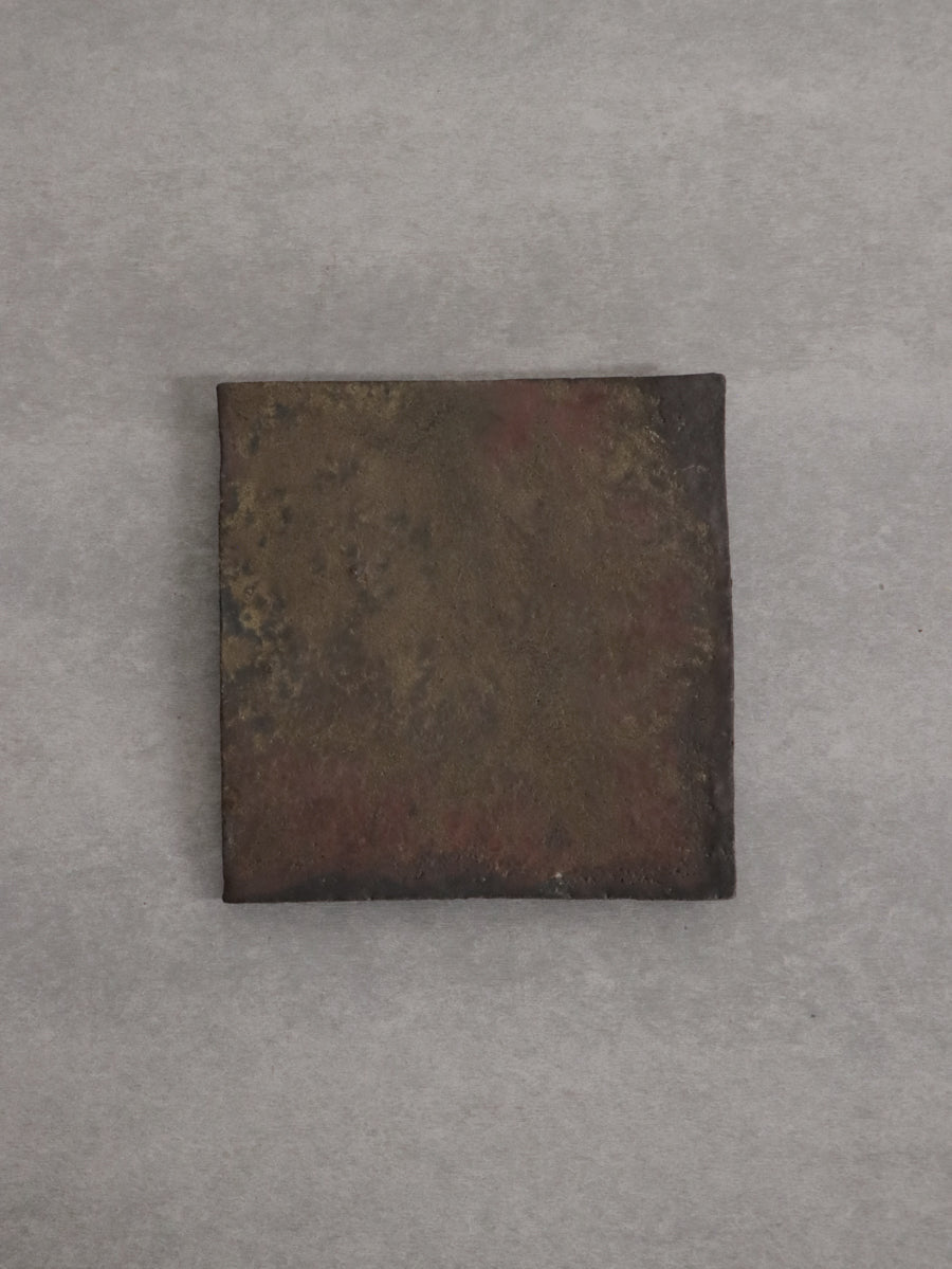 自然釉tile plate 正方中（漆）