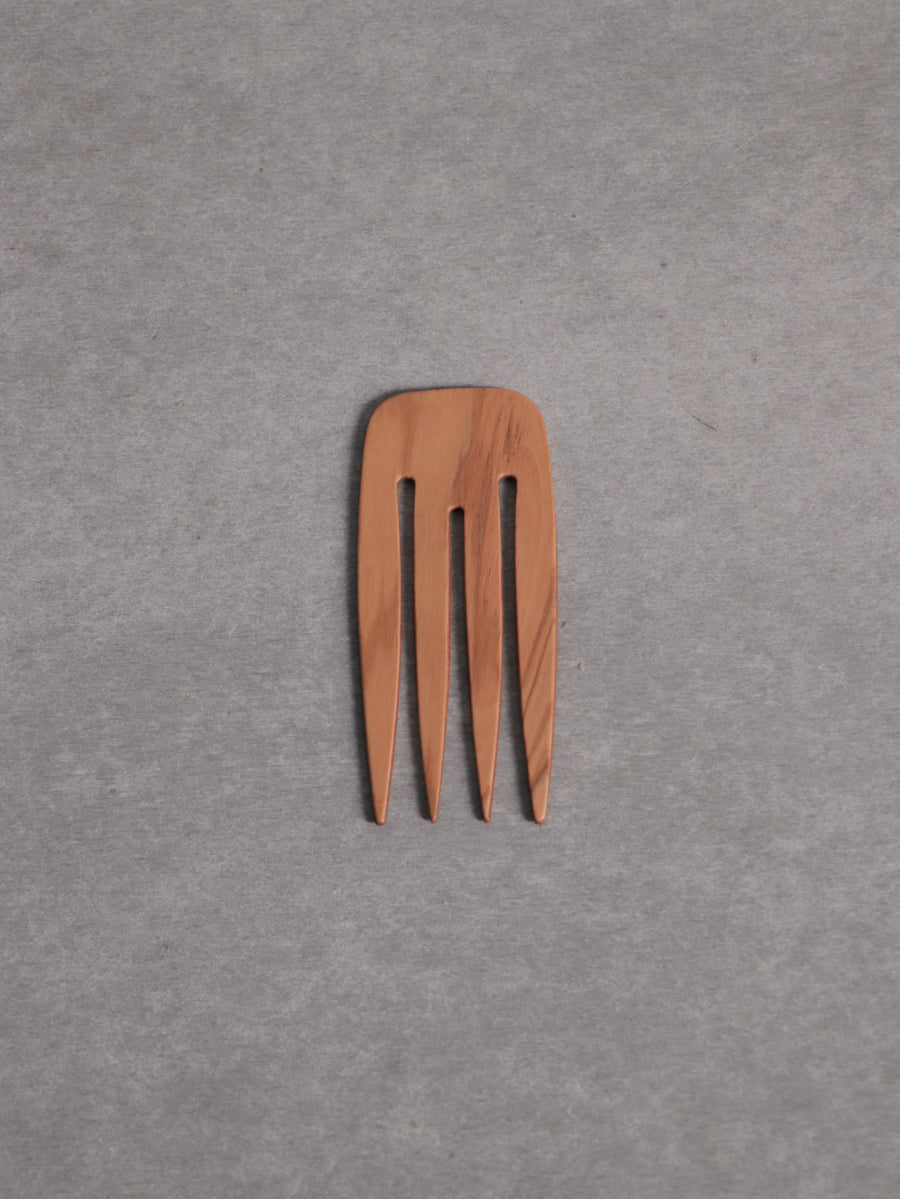 Natural Wood Decorative comb 9cm