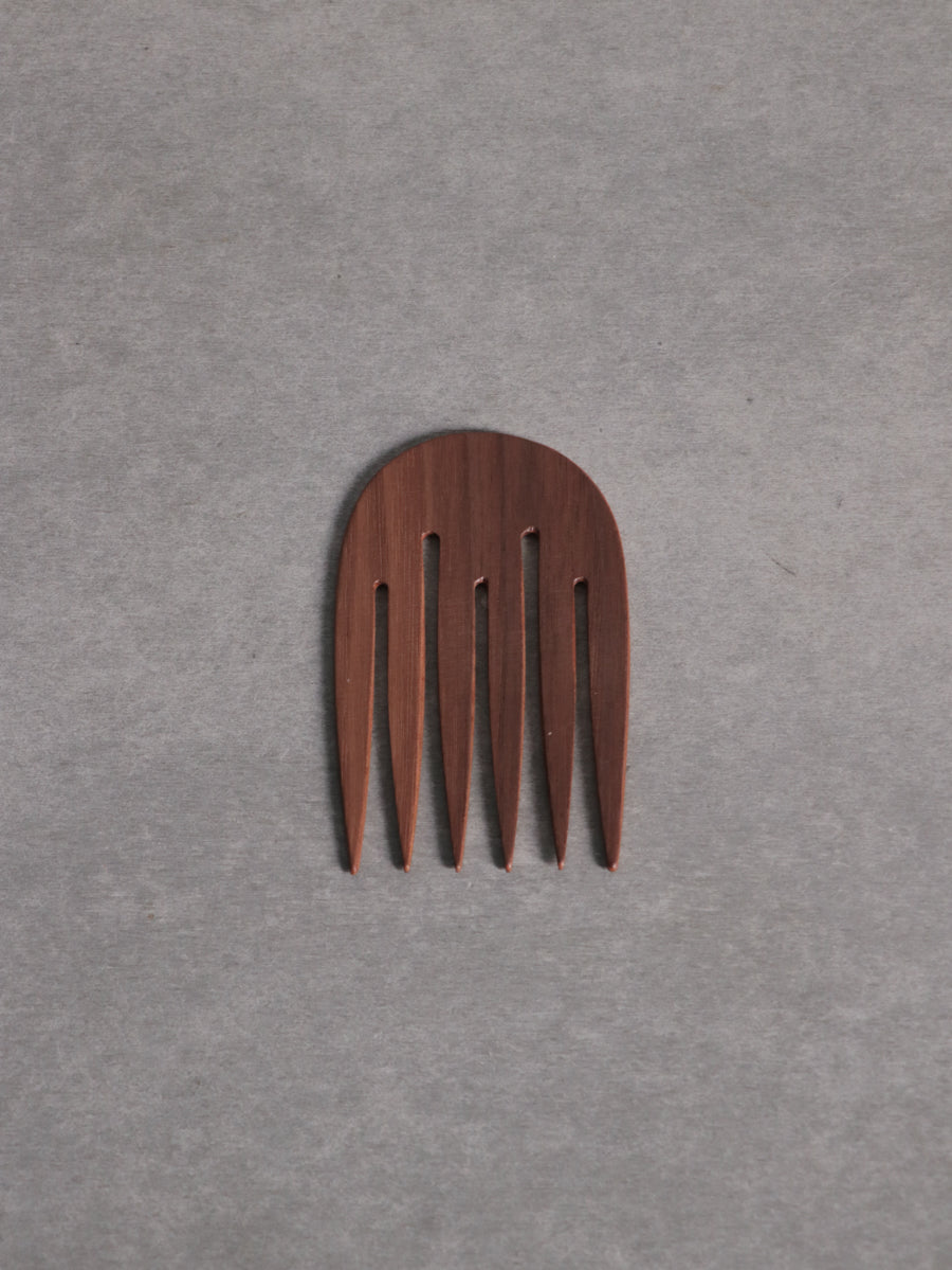 Natural Wood Decorative comb 9cm