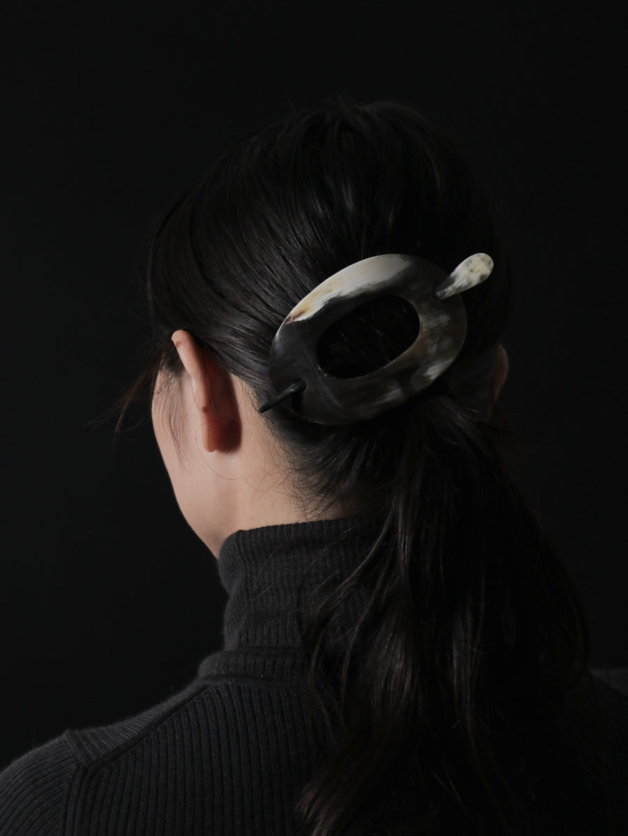 Horn Hair Clip with Stick