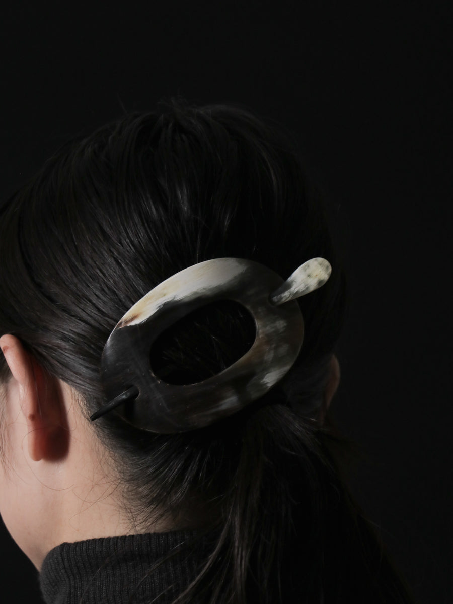 Horn Hair Clip with Stick