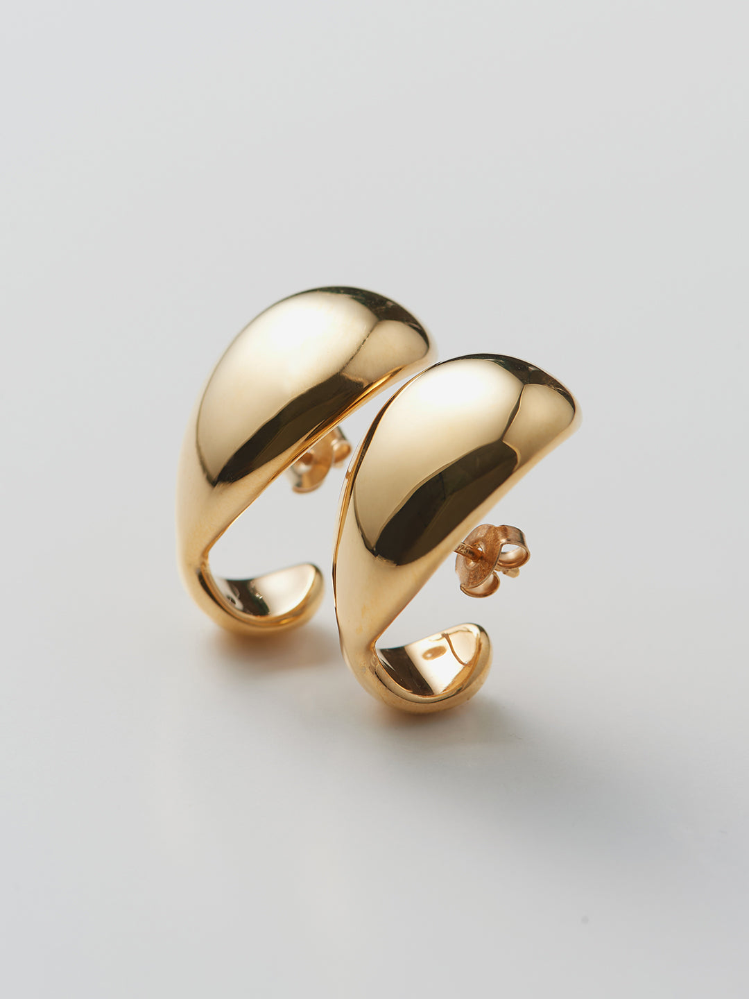 【受注商品】Scarf Thin Earrings/Gold