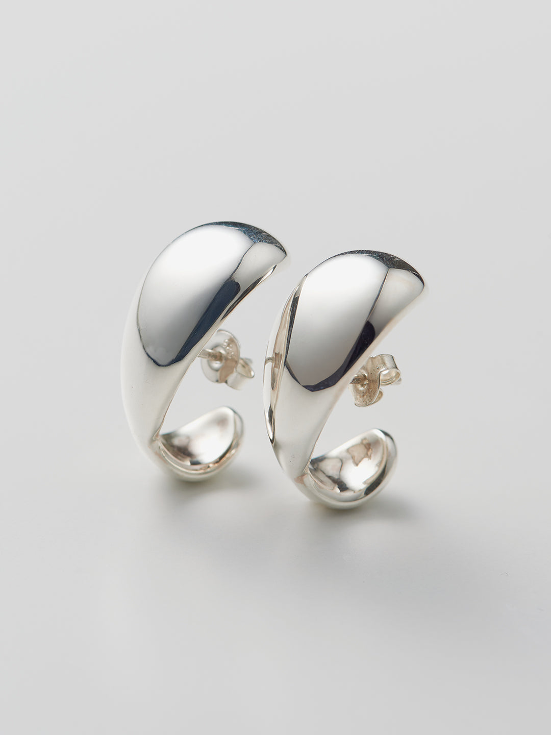 【受注商品】Scarf Thin Earrings/Silver