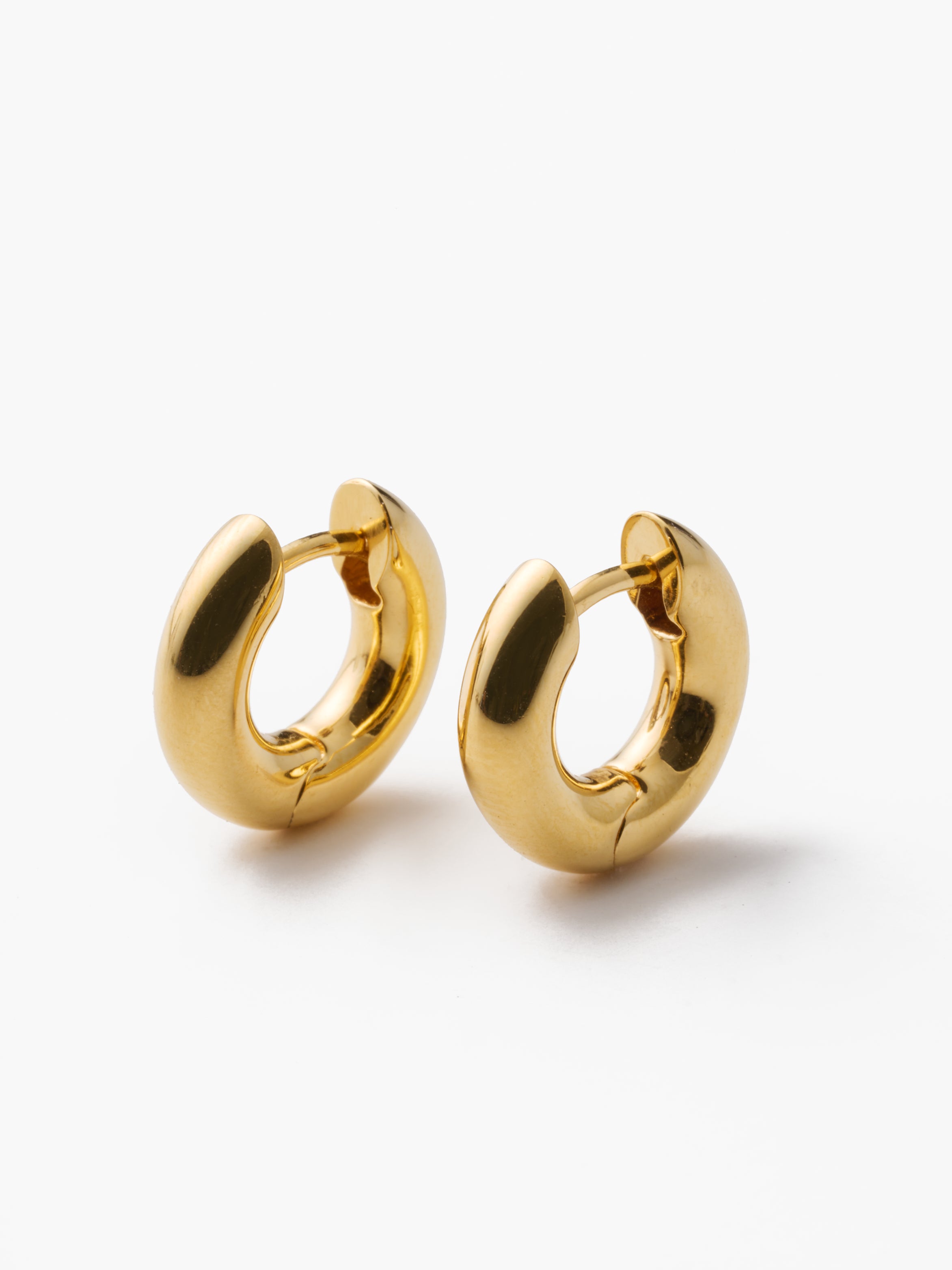 Gold Medium Bagel Hoops