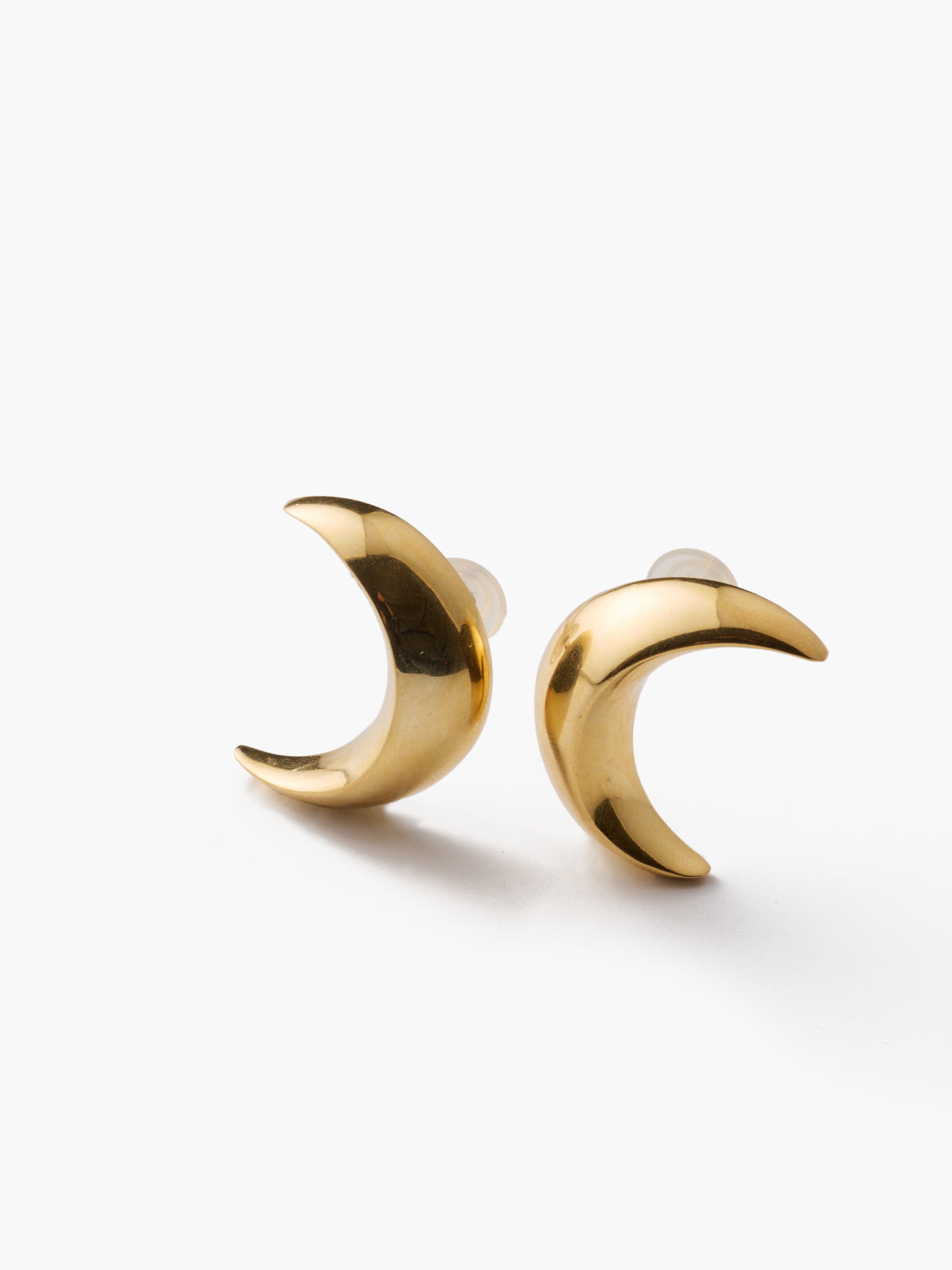 Gold Moon Earring
