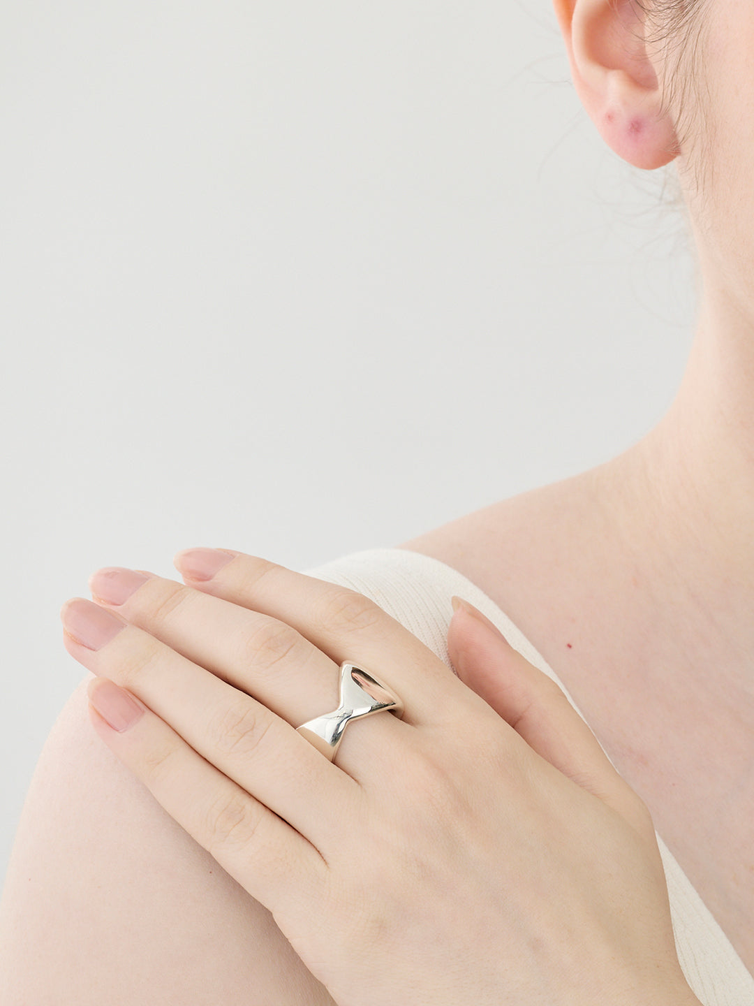 【受注商品】Scarf Thick Ring/Silver