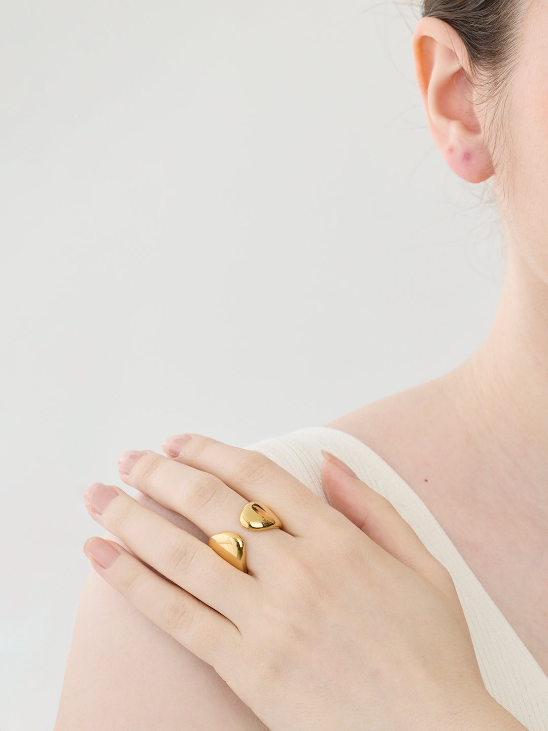 【受注商品】Scarf Thick Ring/Gold