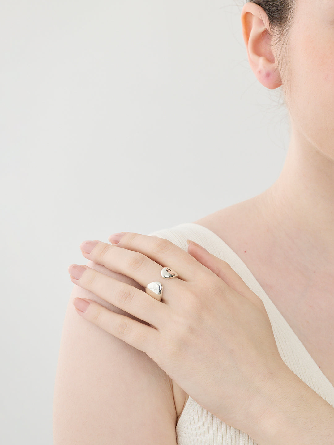 【受注商品】Scarf Thin Ring/Silver