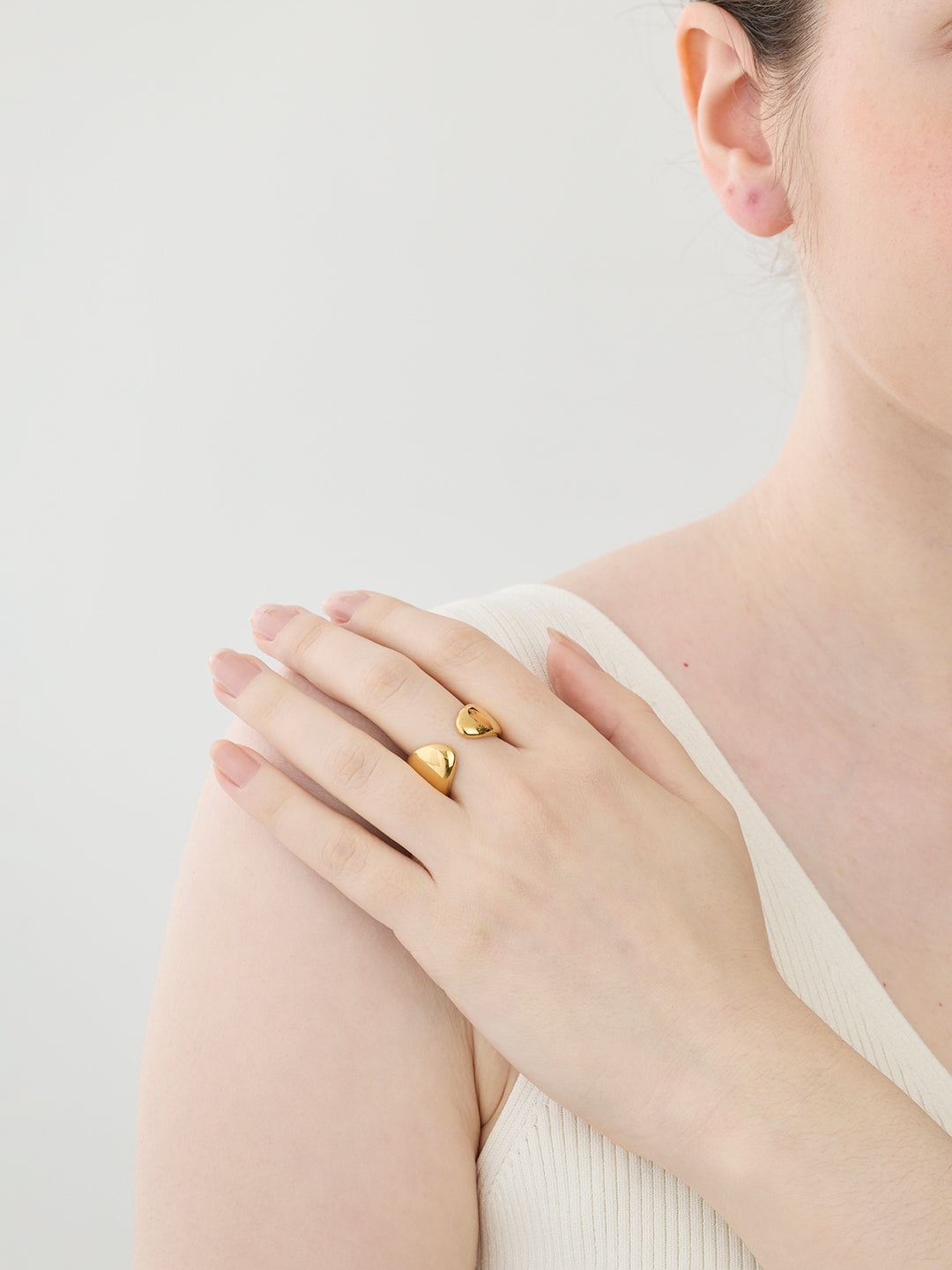【受注商品】Scarf Thin Ring/Gold